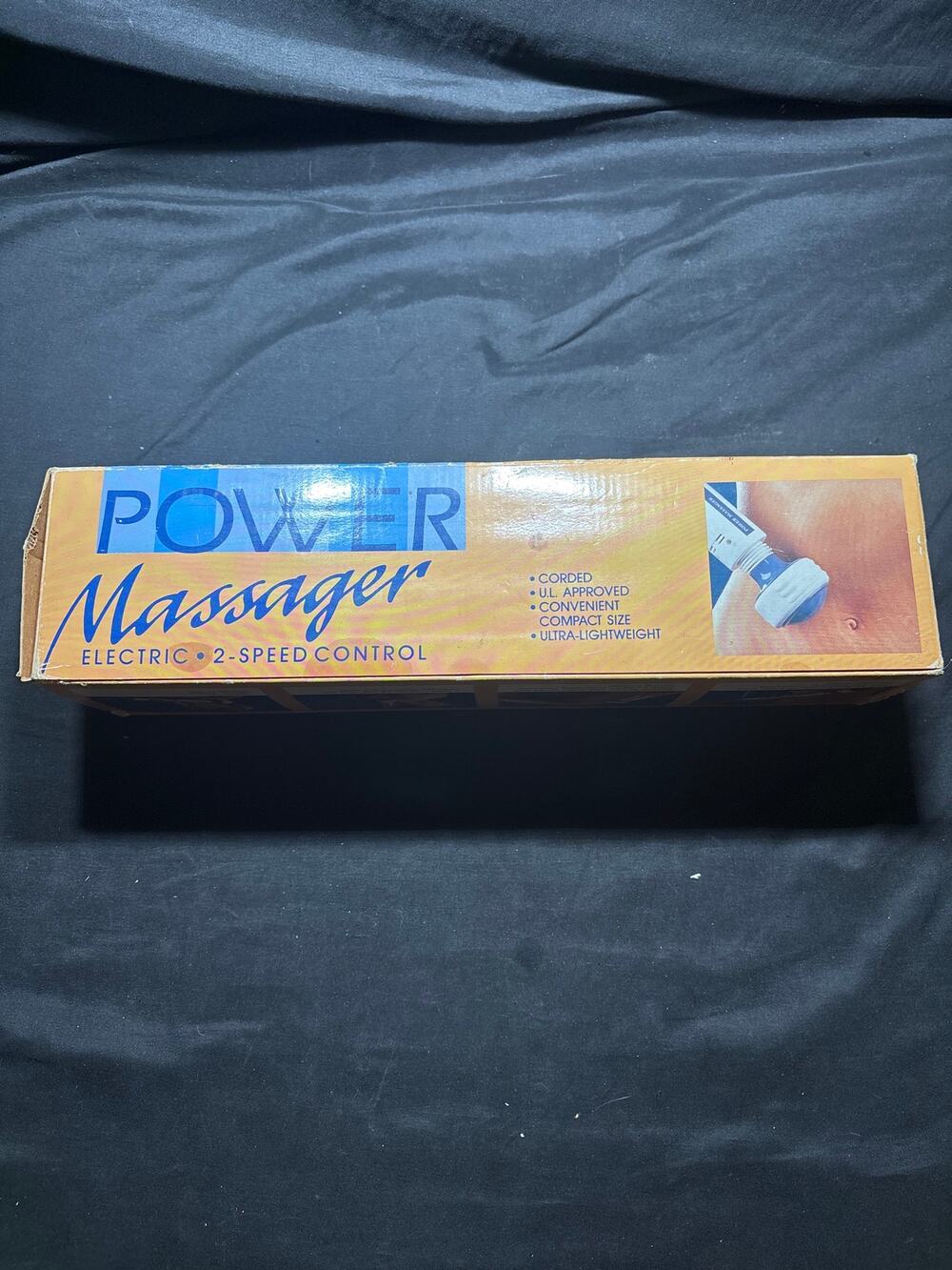 Vintage Power Massager Electric 2 Speed Handheld Wand Massager In Box
